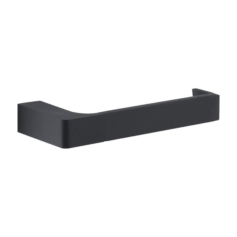 Set accesorios baño Gedy G-Pirenei negro | Toalleros, porta-rollos y colgadores