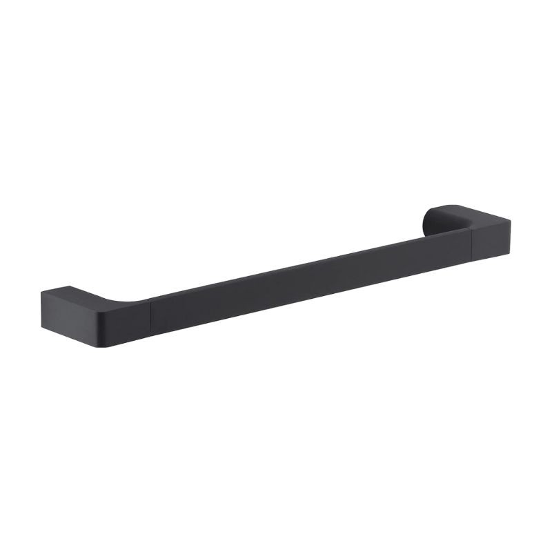 Set accesorios baño Gedy G-Pirenei negro | Toalleros, porta-rollos y colgadores
