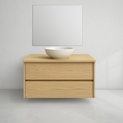 Mueble de baño Premiere 100x45 Wheat | Ferrolan estilo roble claro