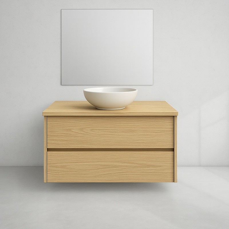 Mueble de baño Premiere 100x45 Wheat | Ferrolan estilo roble claro Mueble de baño Premiere 100x45 Wheat | Ferrolan estilo roble claro