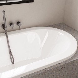Bañera Loft Sanycces 180x80 cm acrílica blanca brillo sin faldón