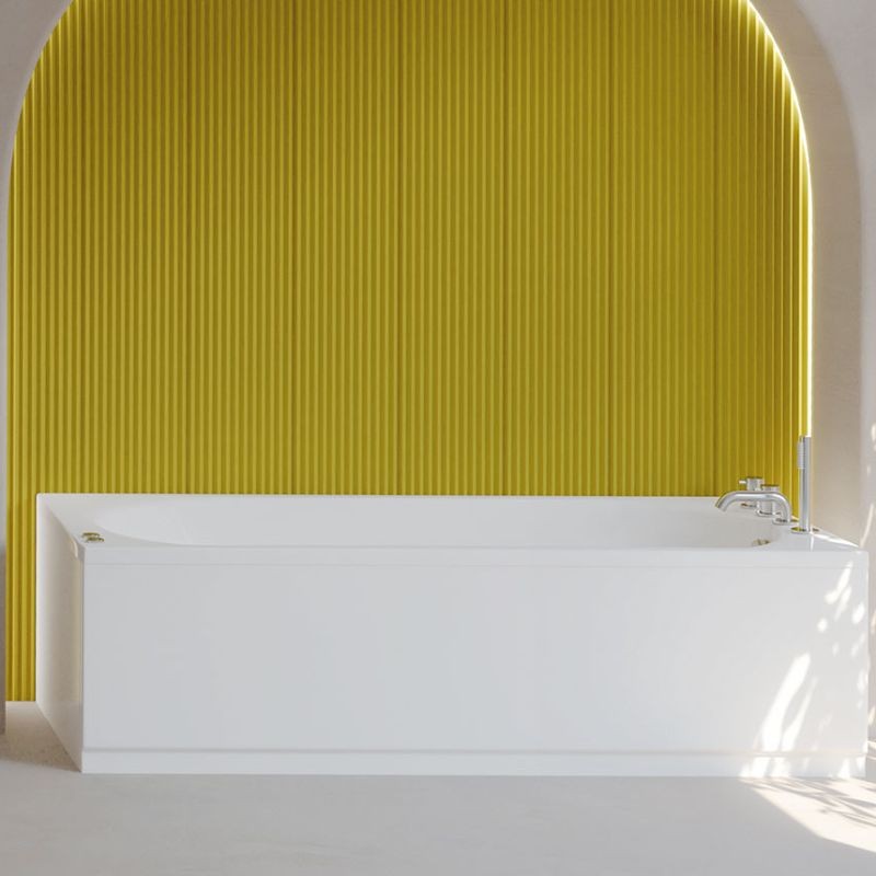 Bañera Serena Sanycces 140x70 cm acrílica blanca brillo ovalada