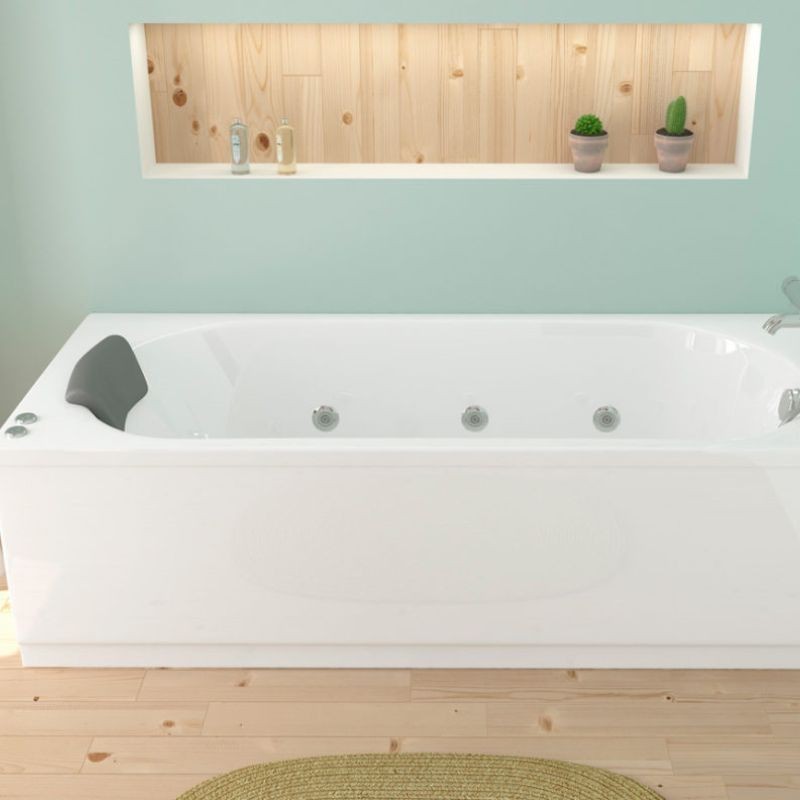 Bañera Serena Confort Sanycces 160x75 cm acrílica hidromasaje blanca