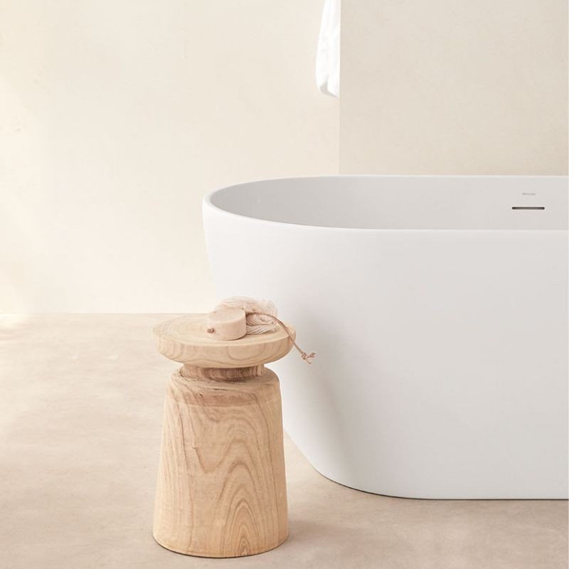 Bañera exenta Trento 150x75 cm blanca mate acrílica