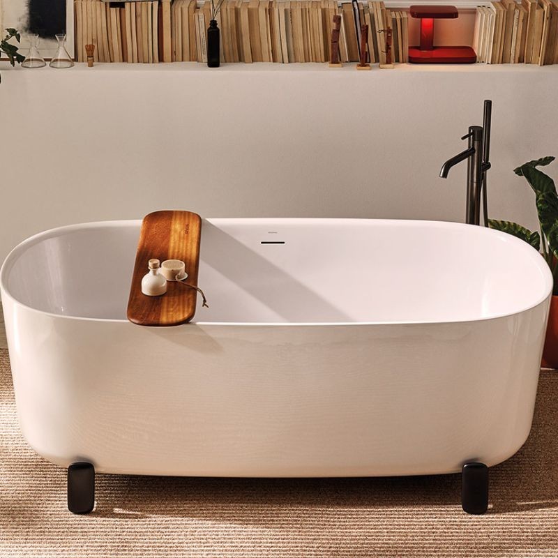 Bañera exenta Calma 170x80 cm acrílica blanca brillo