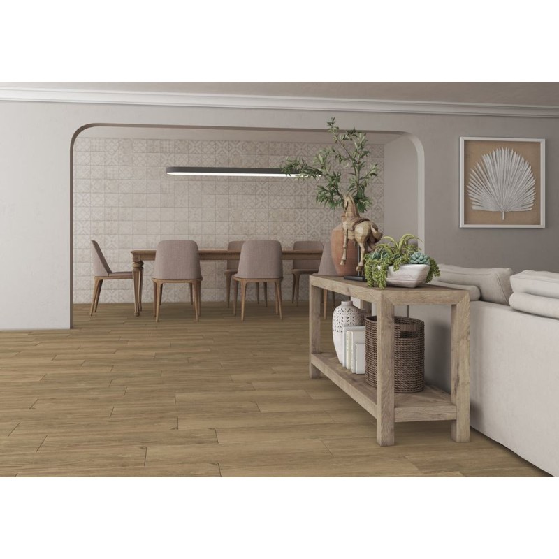 RENNES UMBER MATE 20X75 RECTIFICADO