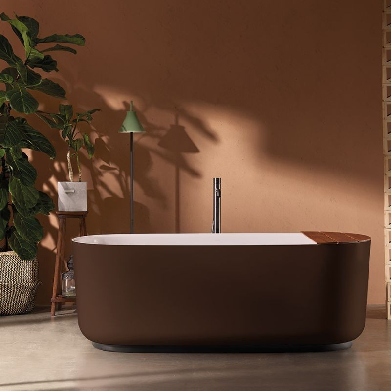BAÑERA CALMA MARRÓN MATE 170X80