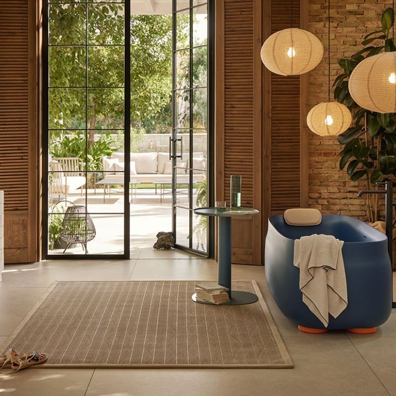 BAÑERA DUNA AZUL MATE 160X75