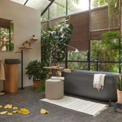 BAÑERA DUNA GRIS MATE 160X75
