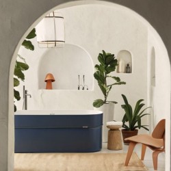 BAÑERA TEMPO AZUL MATE 170X75