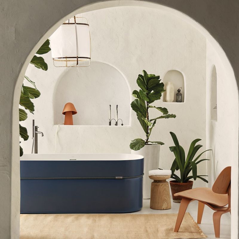 BAÑERA TEMPO AZUL MATE 170X75