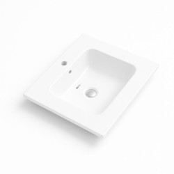 LAVABO LOKI BLANCO BRILLO 61,5X46,5X17,5