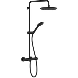 COLUMNA DE DUCHA TAGO TERMOSTÁTICA NEGRO MATE