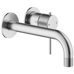 MONOMANDO DE LAVABO EMPOTRADO RESPIRO INOX CEPILLADO