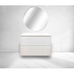 Mueble Lluna 100X45 2Cj Susp Blanco Br