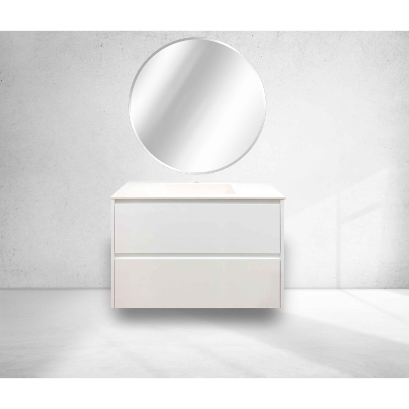 Mueble Lluna 100X39 2Cj Susp Blanco Br