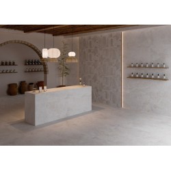 Azulejo efecto Cemento Ethereal de Ibero Casa Infinita para Baño,Exterior,Piscina,Residencial,Comercio