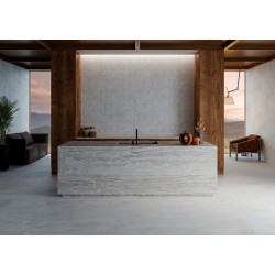 Azulejo efecto Cemento Ethereal de Ibero Casa Infinita para Baño,Exterior,Piscina,Residencial,Comercio