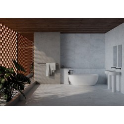 Azulejo efecto Cemento Ethereal de Ibero Casa Infinita para Baño,Exterior,Piscina,Residencial,Comercio