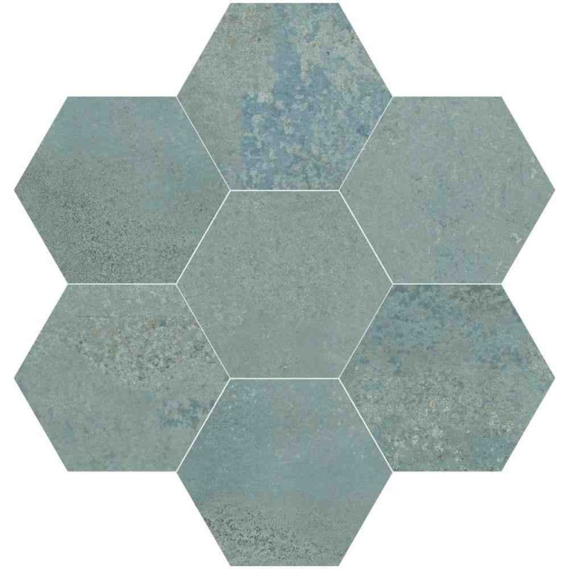 HEXÁGONO MAGNET MINT SATINADO 15X17