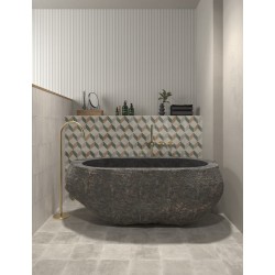 Azulejo efecto Monocolor,Cemento Milano de Dune para Baño,Cocina,Residencial,Decoración,Comercio