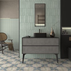 Azulejo efecto Monocolor,Cemento Milano de Dune para Baño,Cocina,Residencial,Decoración,Comercio