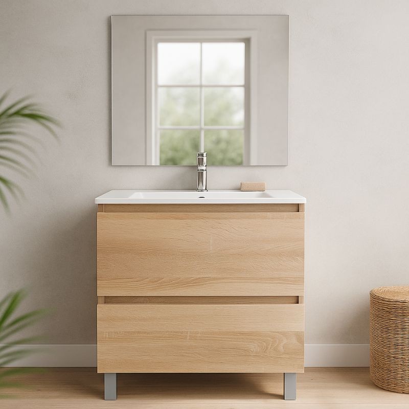 Mueble Completo Delta 80X46 Natural
