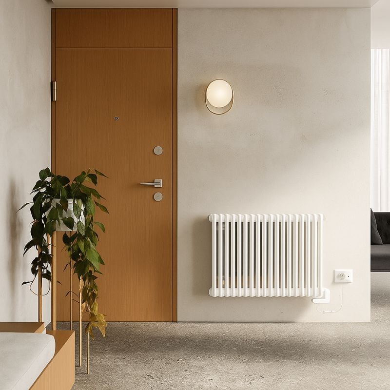 Radiador Eléctrico Tesi 3 653X735 Mm Blanco