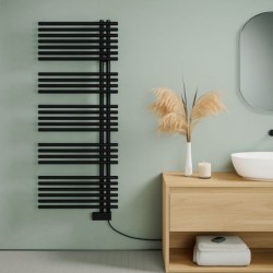 Toallero Eléctrico Funky_S Mod.E 1455X600 Mm Negro Satinado