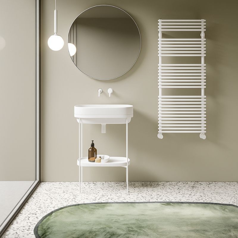 Radiador Toallero Flauto 1558X506 Mm Blanco