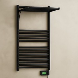 Radiador Toallero Dinamic Plus Eléctrico 1003X500 Mm Negro Mate