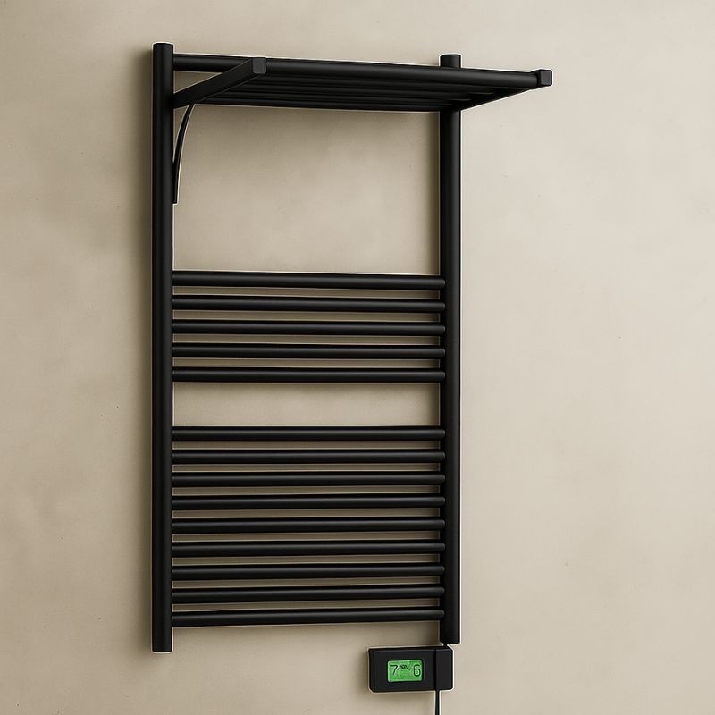 Radiador Toallero Dinamic Plus Eléctrico 1003X500 Mm Negro Mate