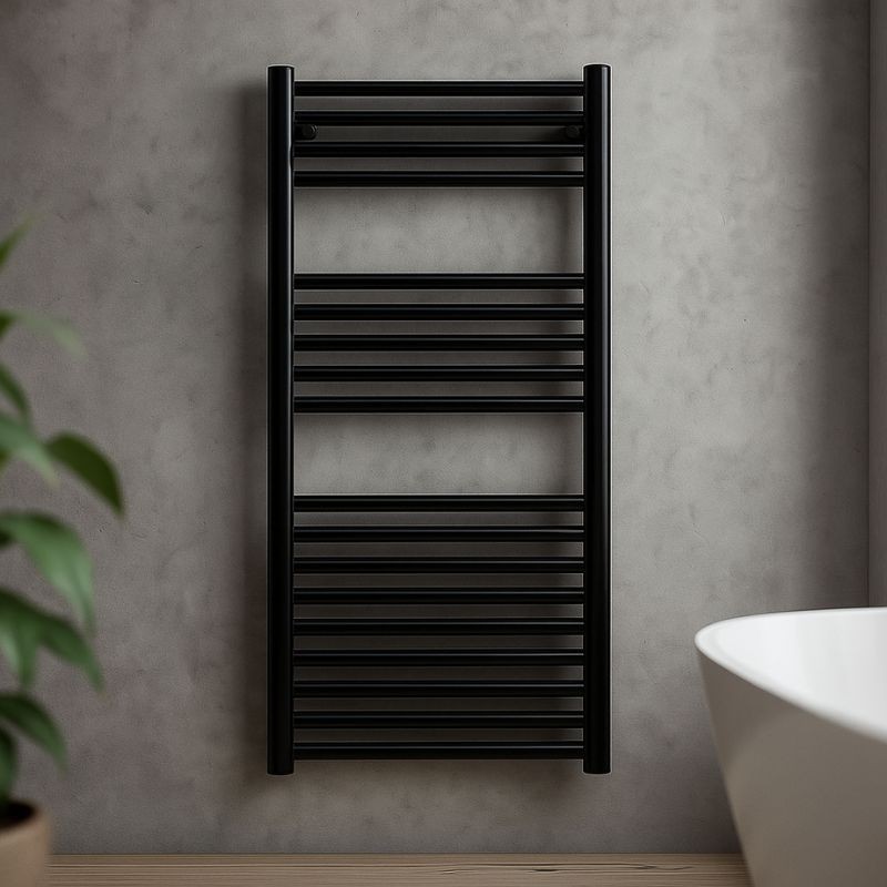 Radiador toallero Cicsa Zeta X Negro