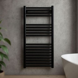 Radiador Toallero Zeta X 1120X600 Mm Negro Mate
