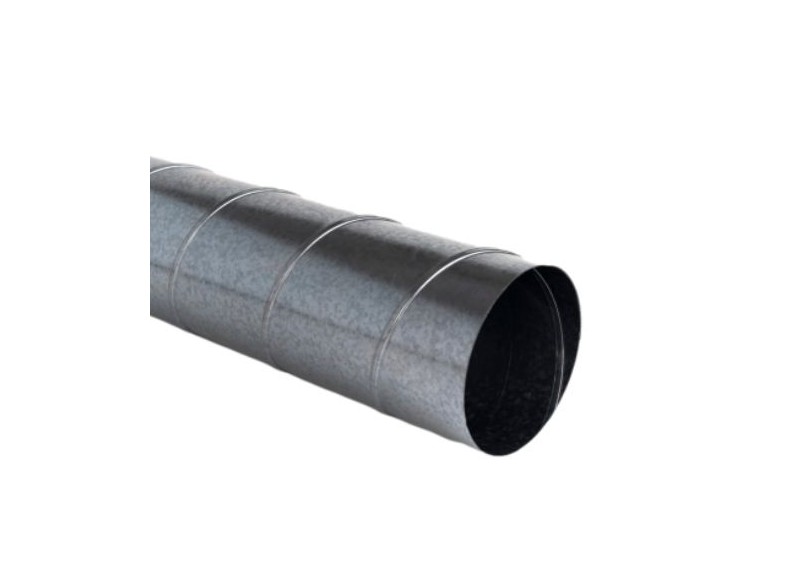 Tubo Helicoidal 3 Metros Ø300 Galvanizado 0,6 Mm Tubo Helicoidal 3 Metros Ø300 Galvanizado 0,6 Mm