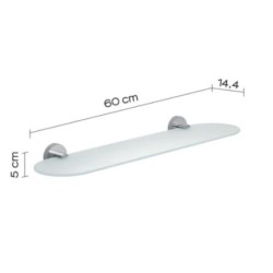 EROS ESTANTE 60 CM CROMO BRILLO