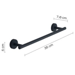 EROS TOALLERO 35 CM NEGRO MATE