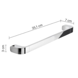 OUTLINE TOALLERO 35 CM CROMO BRILLO