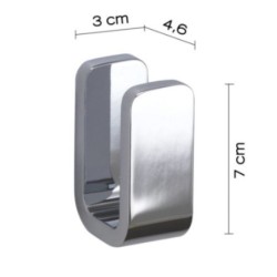 OUTLINE PERCHA CROMO BRILLO