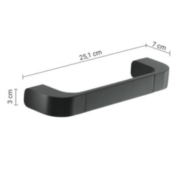 OUTLINE TOALLERO 25 CM NEGRO MATE