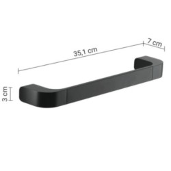 OUTLINE TOALLERO 35 CM NEGRO MATE