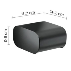 OUTLINE PORTAROLLOS CON TAPA NEGRO MATE