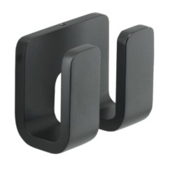 OUTLINE PERCHA DOBLE NEGRO MATE