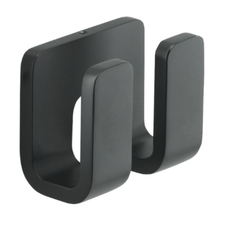 OUTLINE PERCHA DOBLE NEGRO MATE