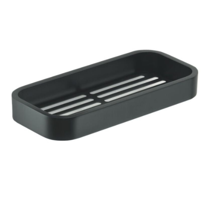 OUTLINE JABONERA RECTANGULAR DUCHA NEGRO MATE