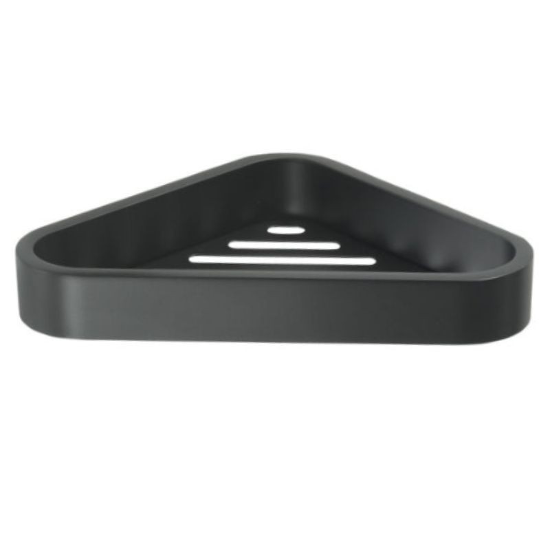 OUTLINE JABONERA PARED ANGULAR DUCHA NEGRO MATE