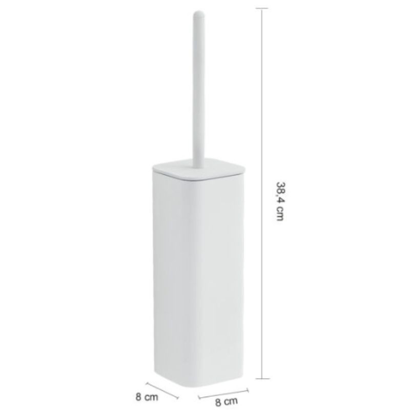 Escobillero de pie Outline blanco mate 8x8x38,4 cm