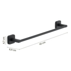 TONGA TOALLERO 45 CM NEGRO MATE