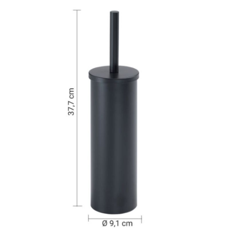 Escobillero Tonga negro 8,3x8,3x38 cm