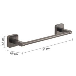 TONGA TOALLERO 30 CM GUN METAL